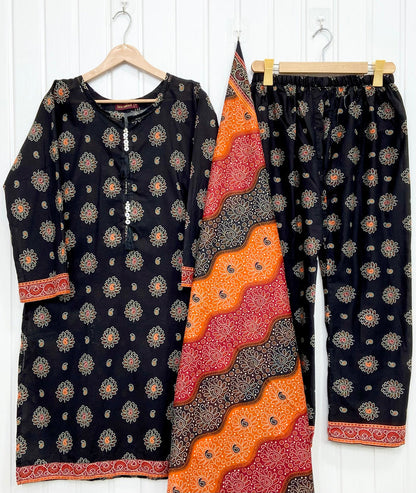 Binsaeed Lawn | 3PC D-745