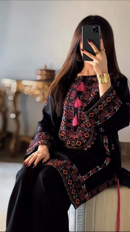 Black Balochi (Cotton) (Hit Code) D-338