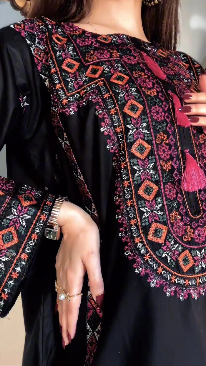 Black Balochi (Cotton) (Hit Code) D-338