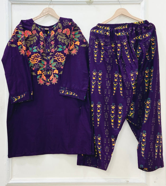 Block Printed Farshi | 2PC Lawn D-634