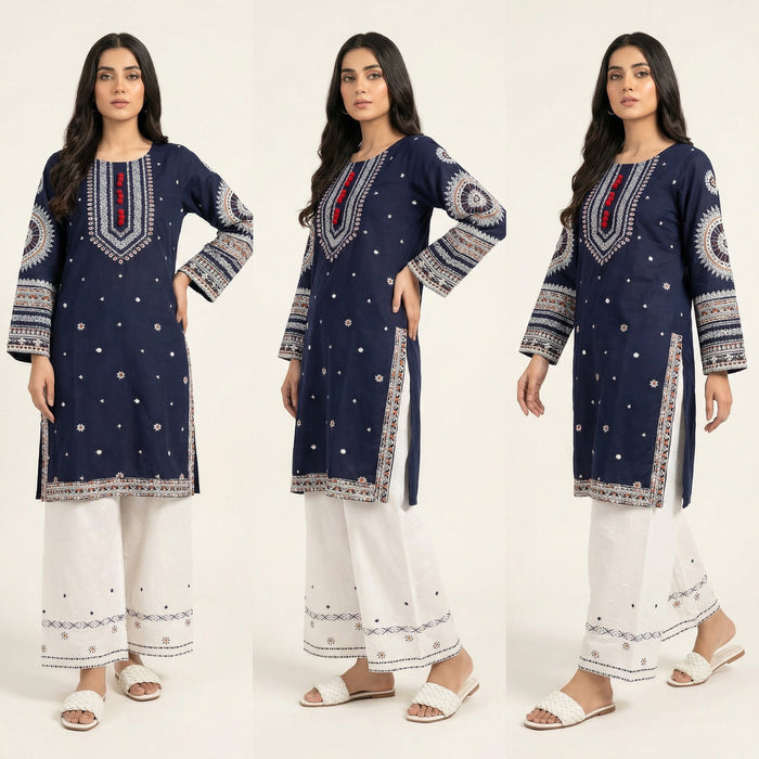 Blue Berry | Farshi 2PC Lawn D-593