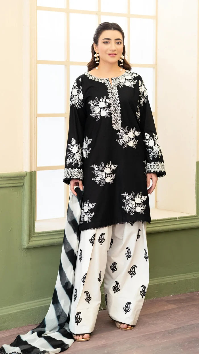 Chandni | Zara Shahjahan 3PC D-659