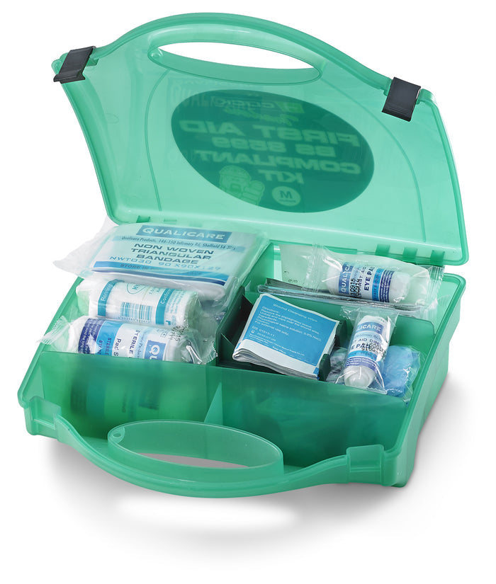 Click Medical Delta Bs8599-1medium Workplace First Aid Kit Green