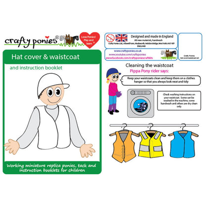Crafty Pony Rider Hat Cover & Waistcoat Set