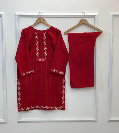Decent Embroidered 2PC (Khaddar) D-153