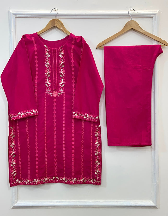Decent Embroidered 2PC (Khaddar) D-153