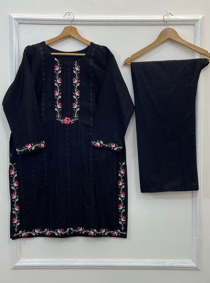 Decent Embroidered 2PC (Khaddar) D-153