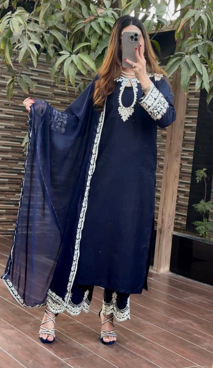 Dreamy Blue | 3PC Cotton D-448)