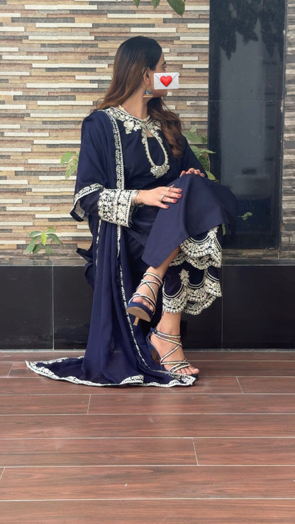 Dreamy Blue | 3PC Cotton D-448)