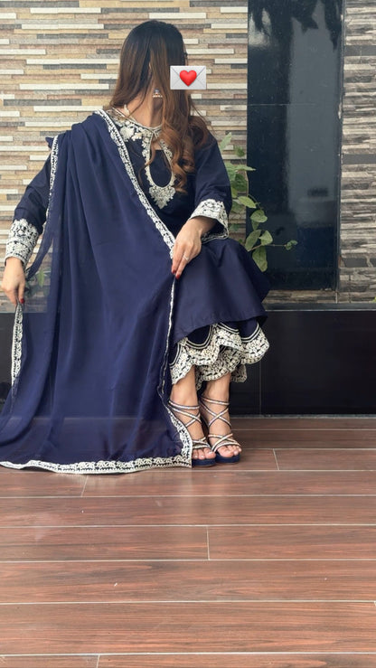 Dreamy Blue | 3PC Cotton D-448)