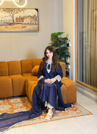 Dreamy Blue | 3PC Cotton Lawn D-632