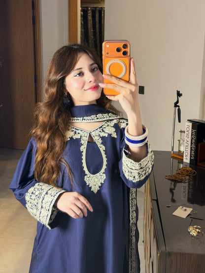 Dreamy Blue | 3PC Cotton Lawn D-632