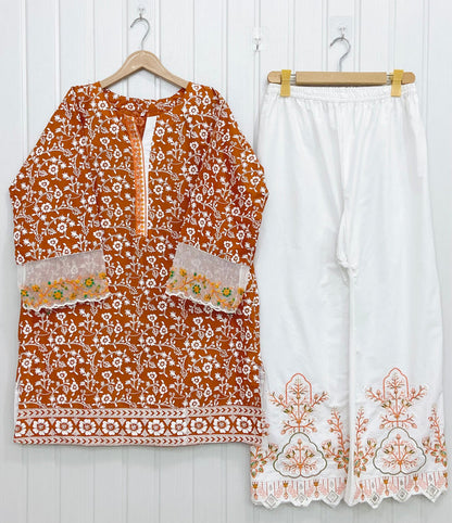 Dual Embroidered | Co-ord Sets D-721
