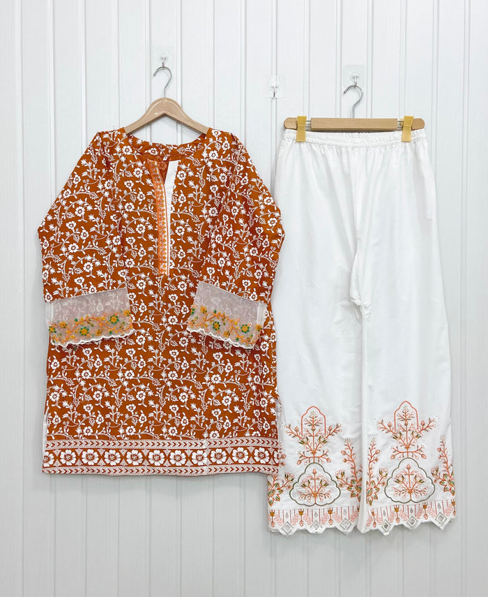 Dual Embroidered | Co-ord Sets D-721