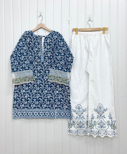 Dual Embroidered | Co-ord Sets D-721