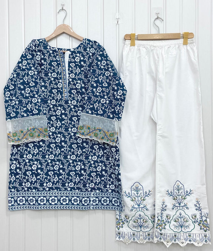 Dual Embroidered | Co-ord Sets D-721