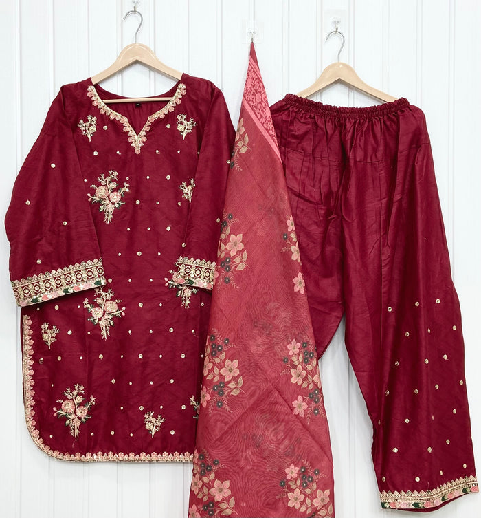 Small / Maroon