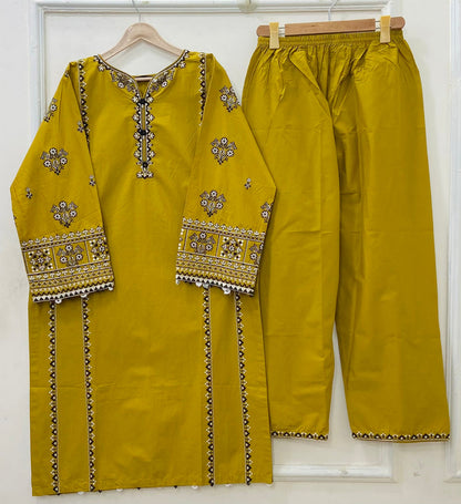Dusty Mustard | 2PC Cotton D-616