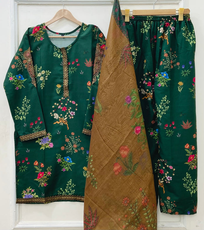 Eid Edit | 3PC Bana Dora Silk D-617