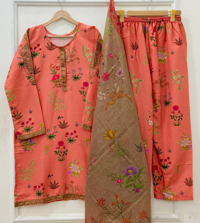 Eid Edit | 3PC Bana Dora Silk D-617