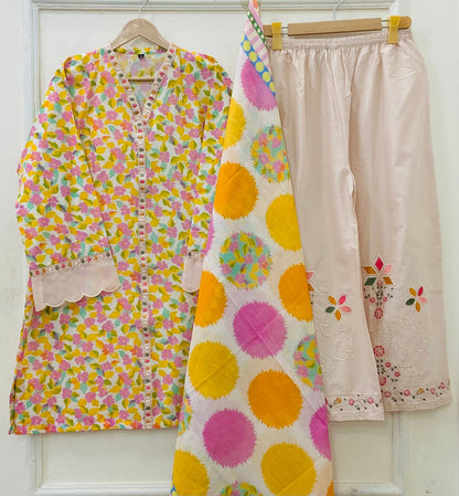 Eid Edit | 3PC Lawn D-607 (Best Selling)