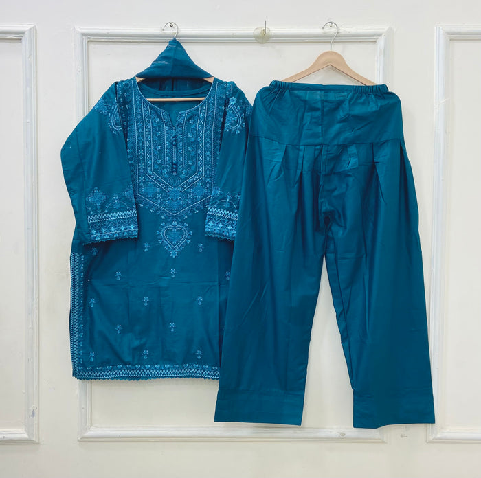 Eid Edit | Farshi 3PC Lawn Cotton D-621
