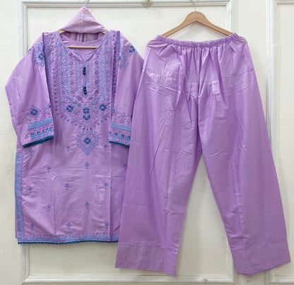 Eid Edit | Farshi 3PC Lawn Cotton D-621