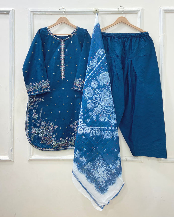 Eid Festive | Farshi 3PC Cotton D-635