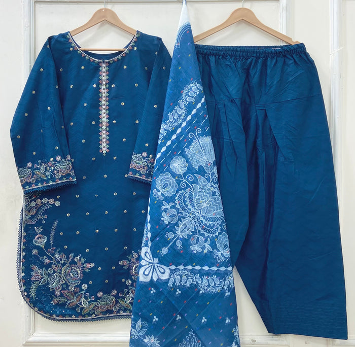 Eid Festive | Farshi 3PC Cotton D-635