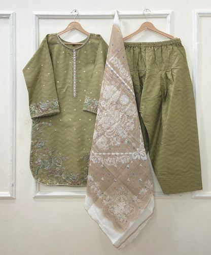 Eid Festive | Farshi 3PC Cotton D-635