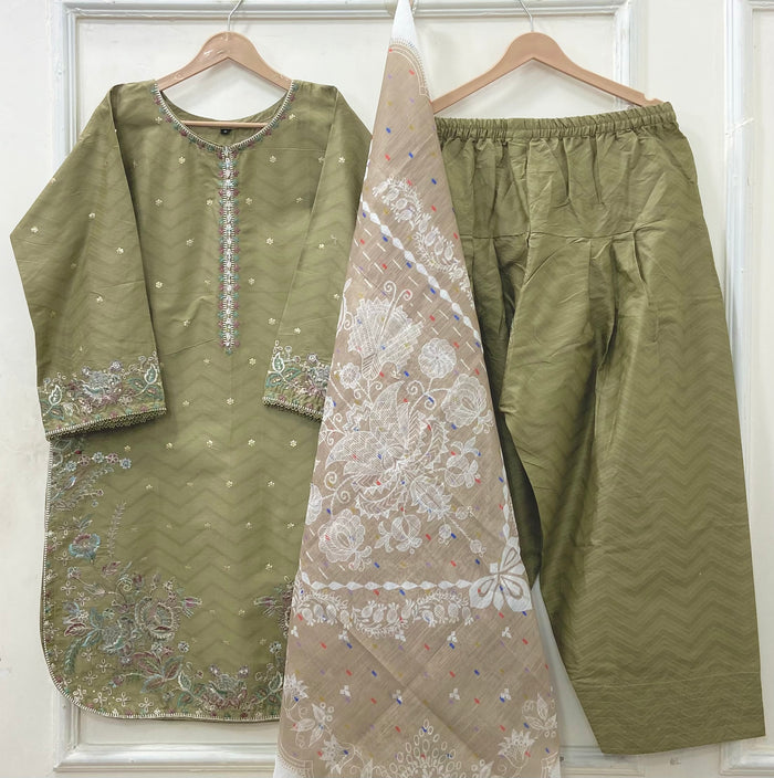 Eid Festive | Farshi 3PC Cotton D-635