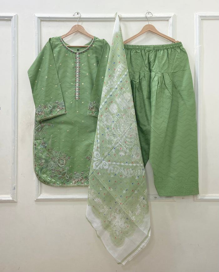 Eid Festive | Farshi 3PC Cotton D-635