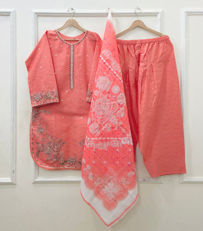Eid Festive | Farshi 3PC Cotton D-635