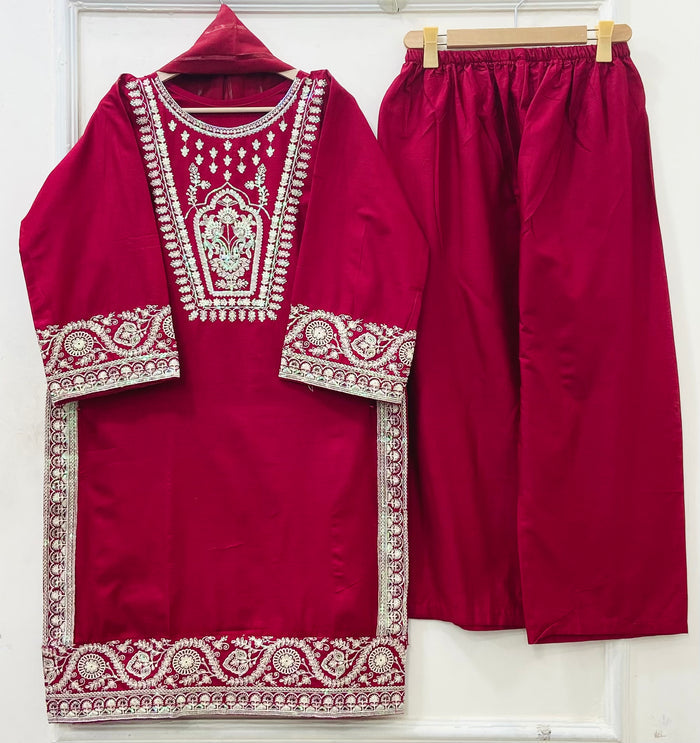 Eid Series | Sequins 3PC Cotton D-657