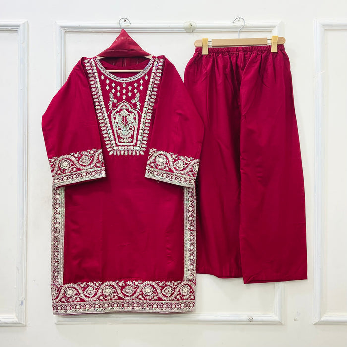 Eid Series | Sequins 3PC Cotton D-657