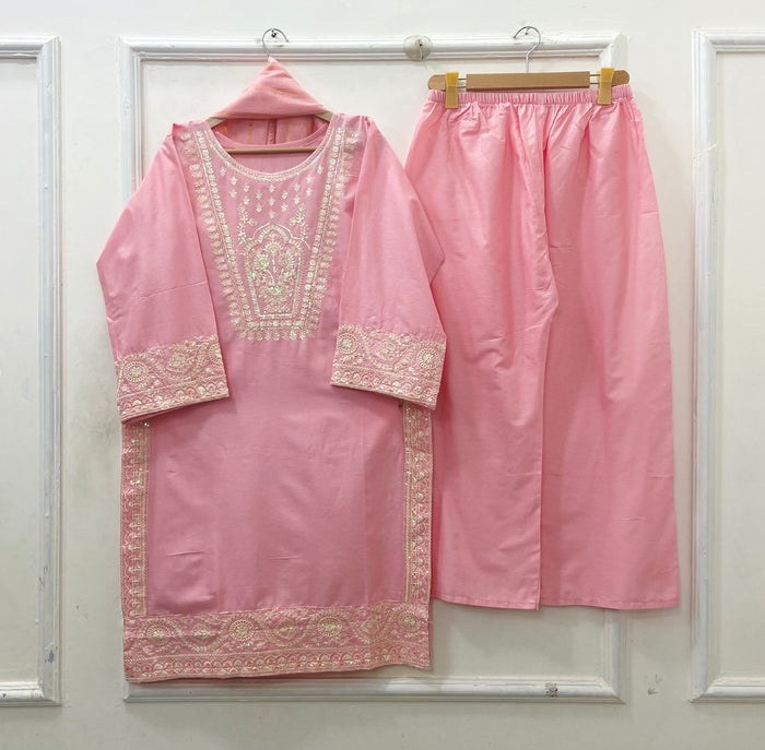 Eid Series | Sequins 3PC Cotton D-657