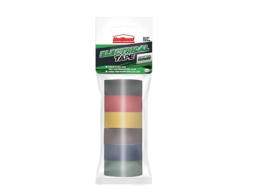 Electrical Tape (6 Colour Pack) 19mm x 3.5m