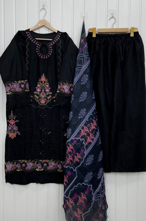 Embroidered | 3PC D-845