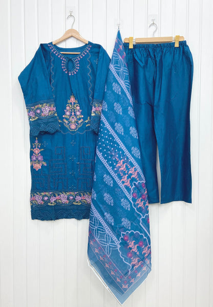 Embroidered | 3PC D-845