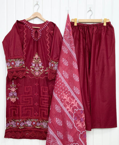 Embroidered | 3PC D-845
