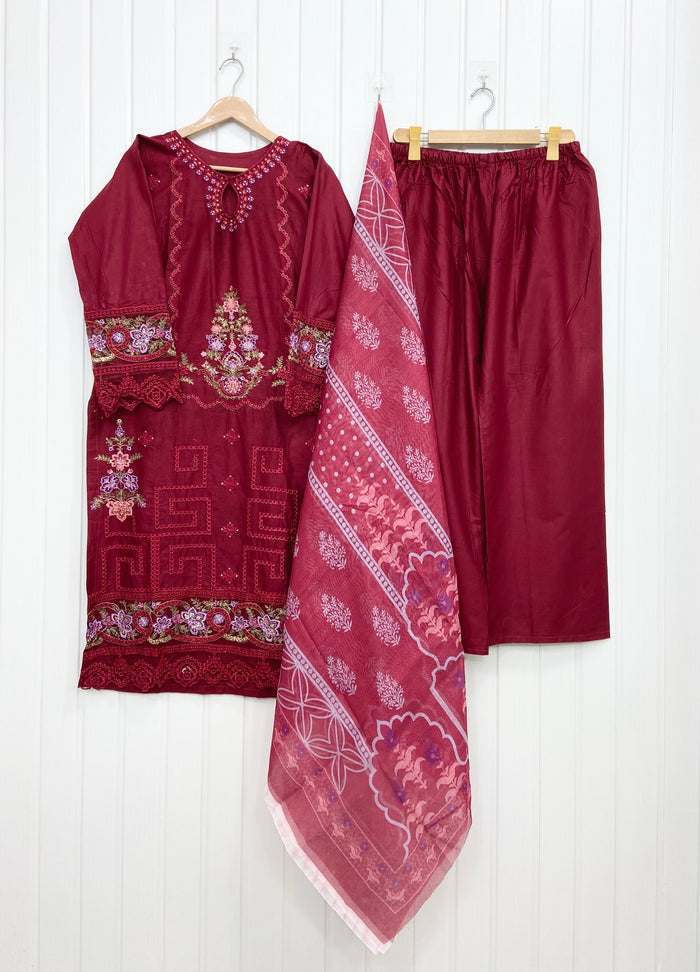 Embroidered | 3PC D-845