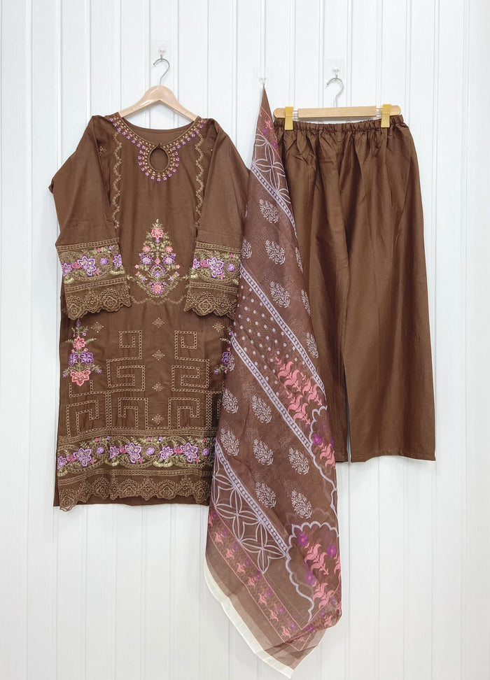 Embroidered | 3PC D-845