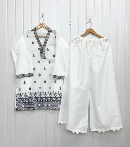 Embroidered Co-ord Set D-758