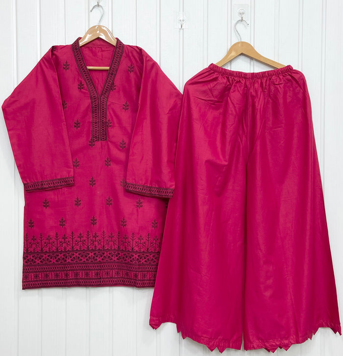 Embroidered Co-ord Set D-758