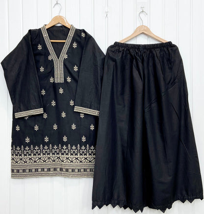 Embroidered Co-ord Set D-758