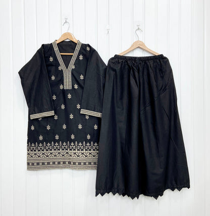 Embroidered Co-ord Set D-758