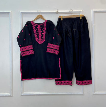 Embroidered Farshi Style 2PC (Khaddar) D-252