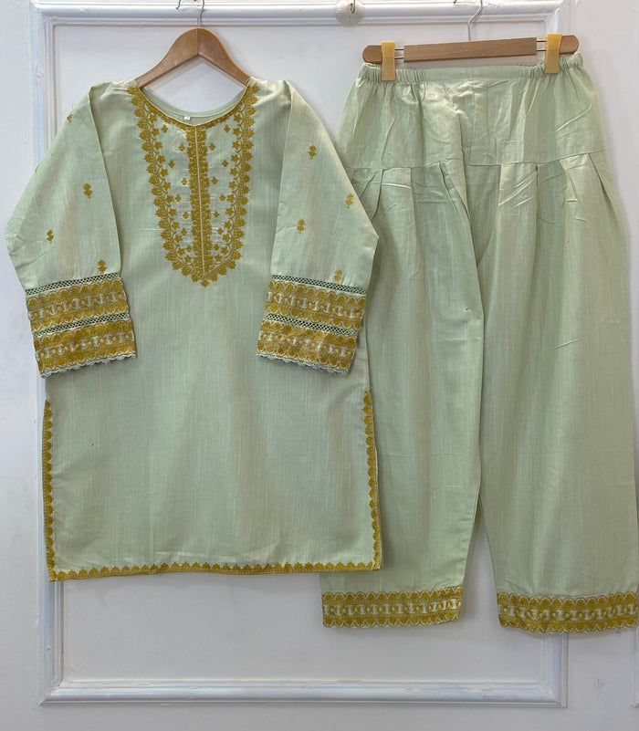 Embroidered Farshi Style 2PC (Khaddar) D-252