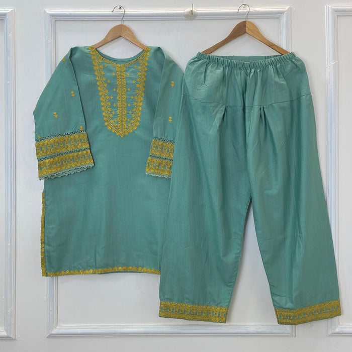 Embroidered Farshi Style 2PC (Khaddar) D-252