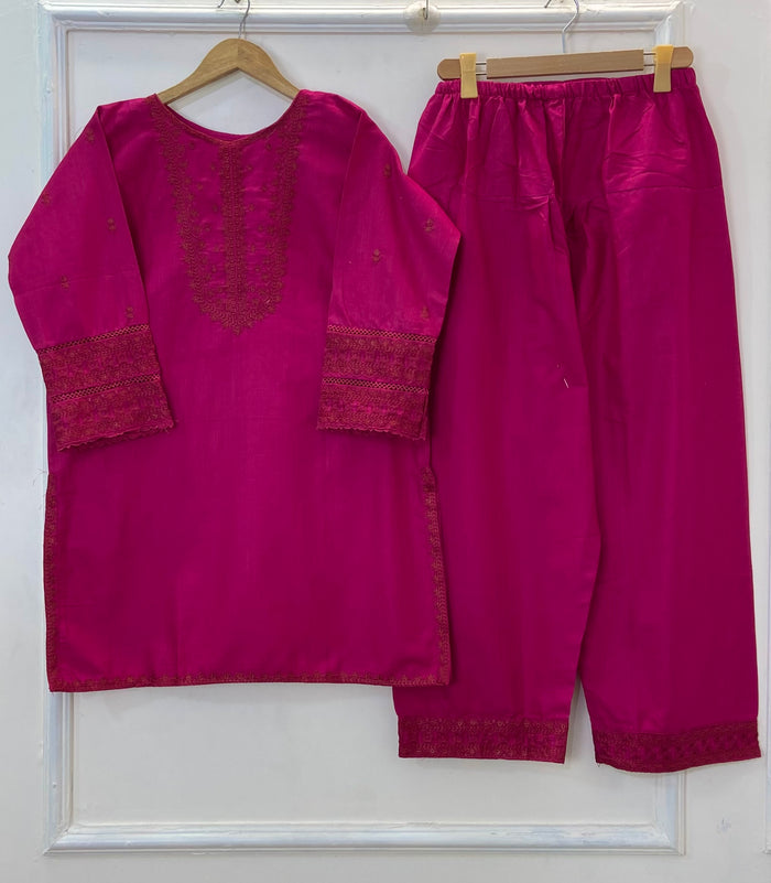 Embroidered Farshi Style 2PC (Khaddar) D-252